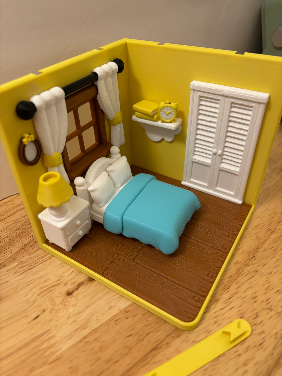 Custom Tiny Bedroom, 3D printed Bedroom, Bedroom room, Tiny Room, interconnecting rooms, Cute Bedroom setup, Interconnecting bedroom