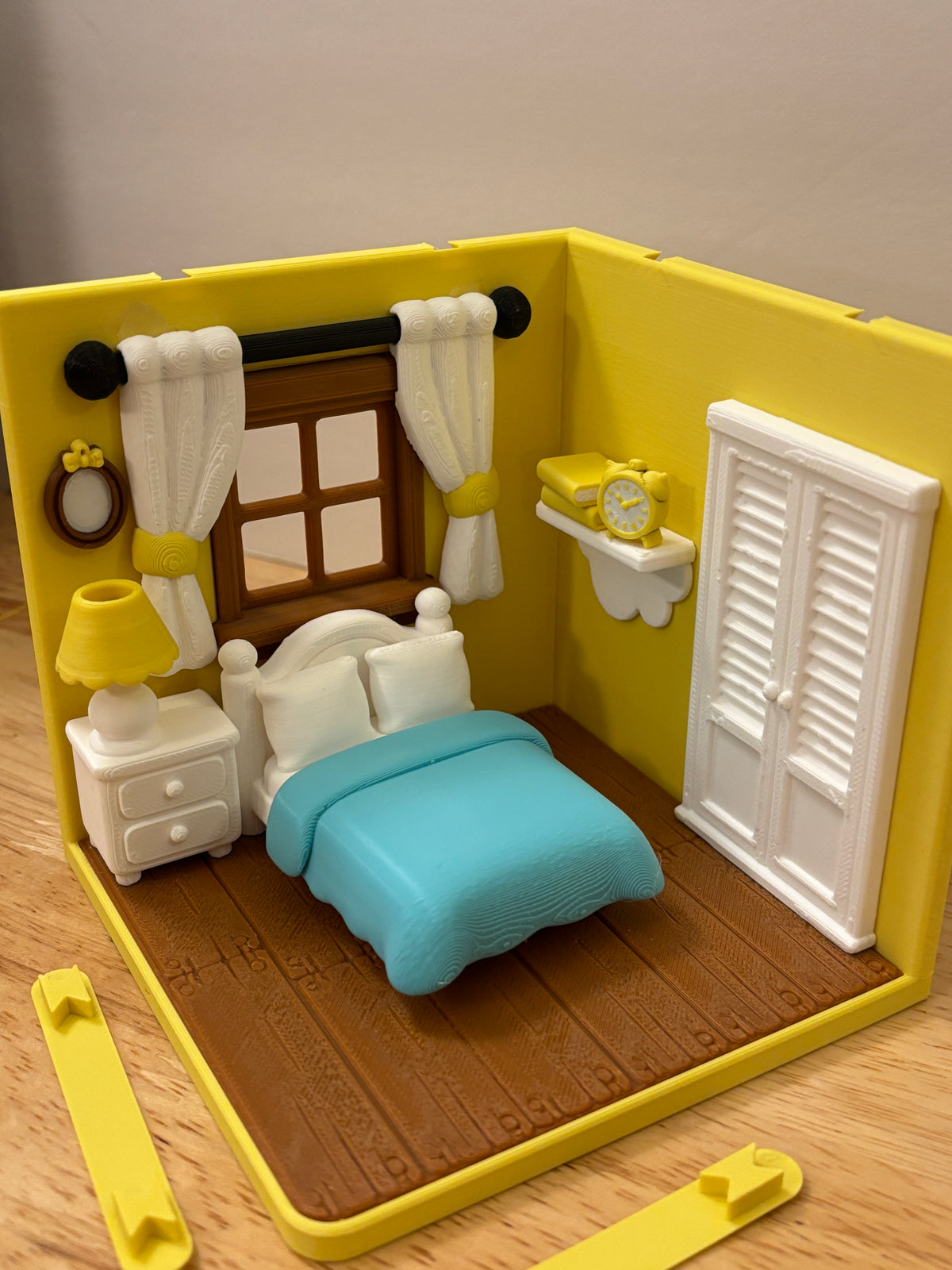 Custom Tiny Bedroom, 3D printed Bedroom, Bedroom room, Tiny Room, interconnecting rooms, Cute Bedroom setup, Interconnecting bedroom