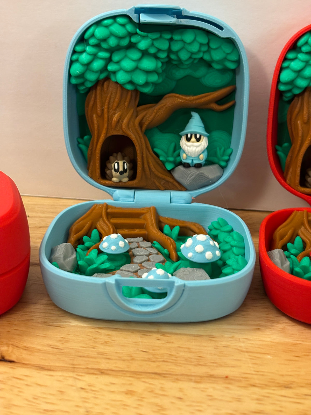 Customize Gnome Homes, Mushroom Gnomes with Homes, Mushroom Gnomes Case