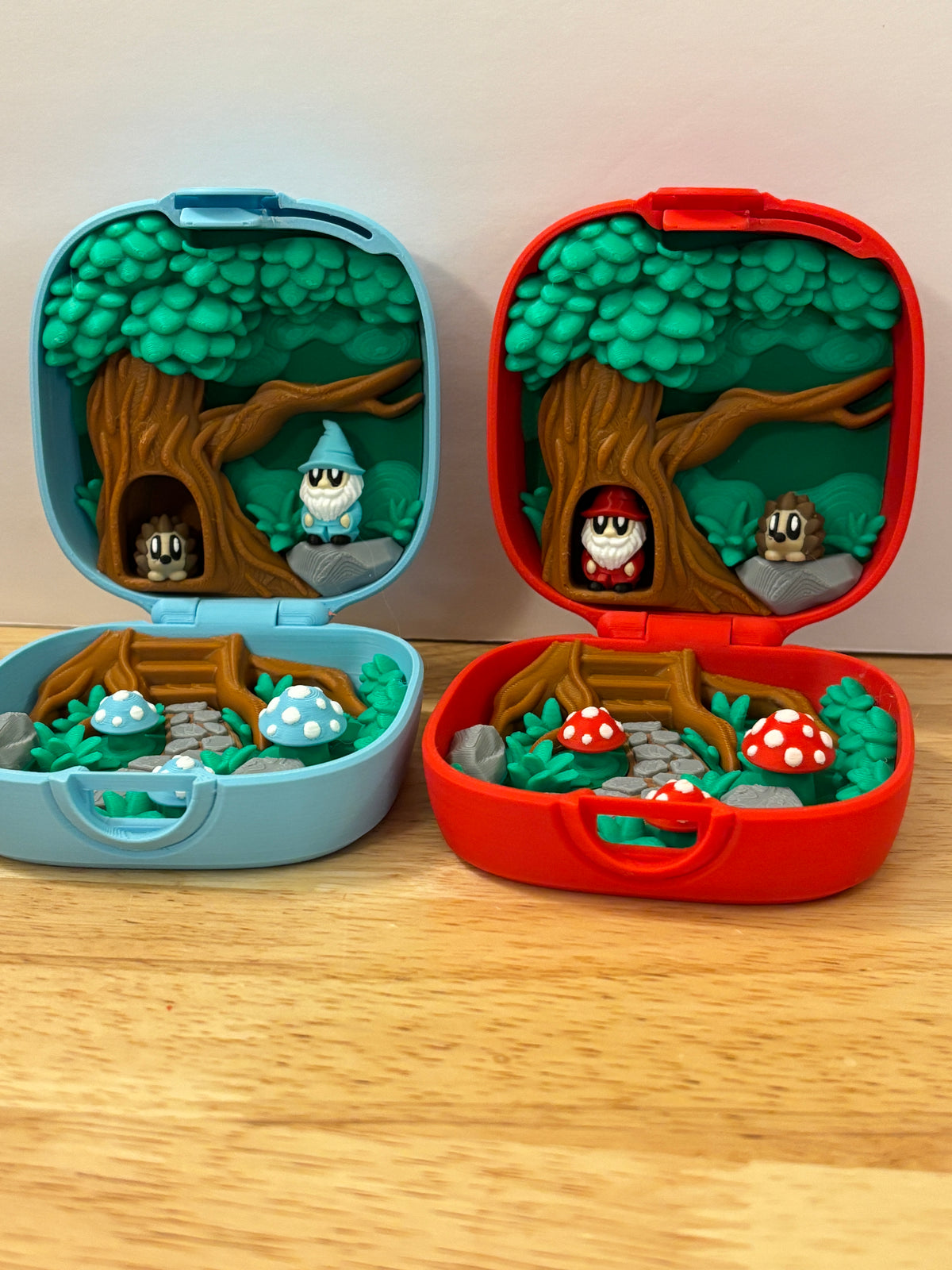 Customize Gnome Homes, Mushroom Gnomes with Homes, Mushroom Gnomes Case