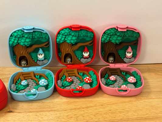 Customize Gnome Homes, Mushroom Gnomes with Homes, Mushroom Gnomes Case