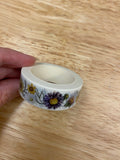 Big Roll of Wild Flowers Washi Tape, Flowers Washi Tape roll, Decorative Adhesive Masking Tapes, Floral Washi tape