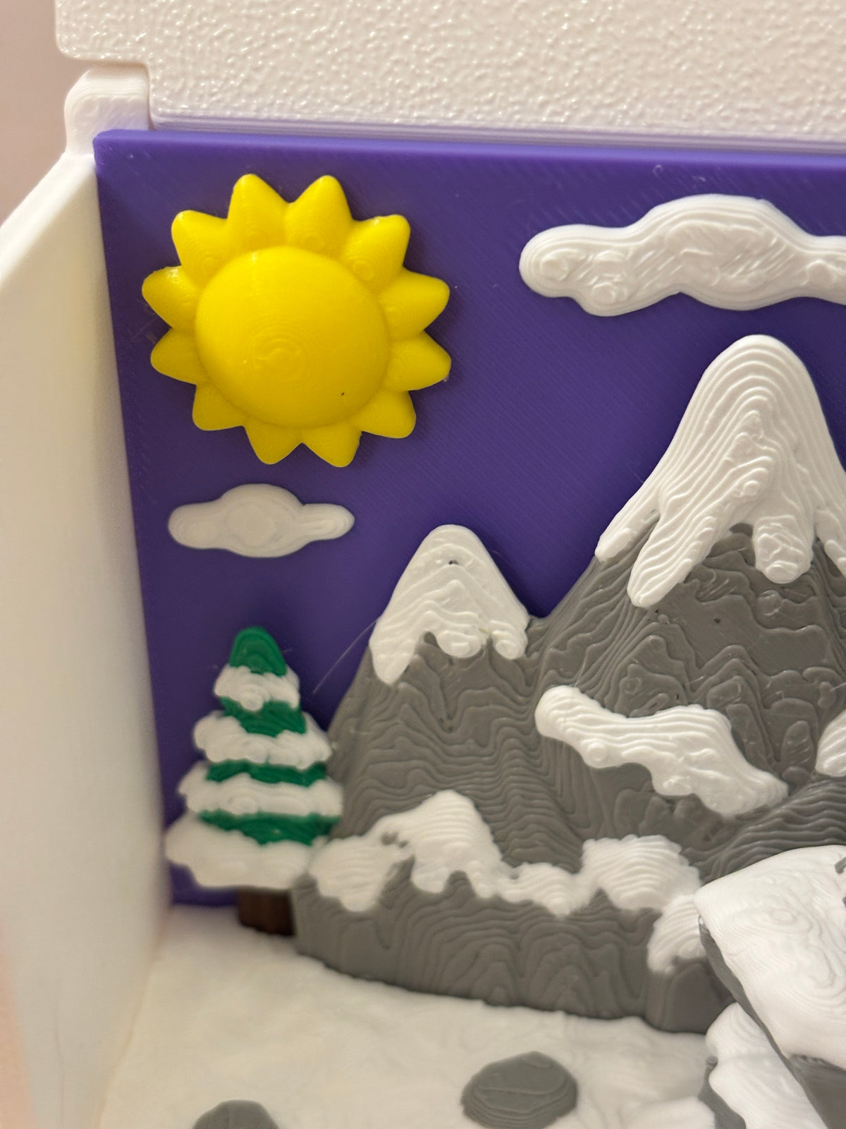 Snow Leopard Play set Case, Snow leopard case, Portable Play set, Portable snow leopard play set