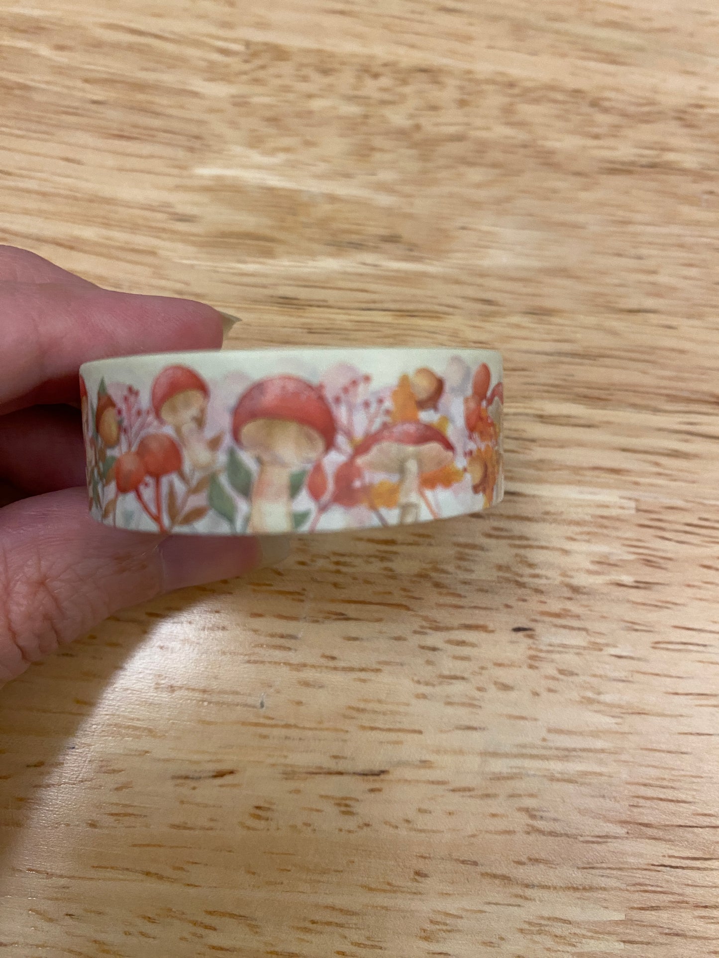 Assorted Red Spotted Mushrooms Washi Tape, Big Red and White Mushrooms Washi Tape, Mushrooms Washi Tape roll, Mushroom Washi Tape