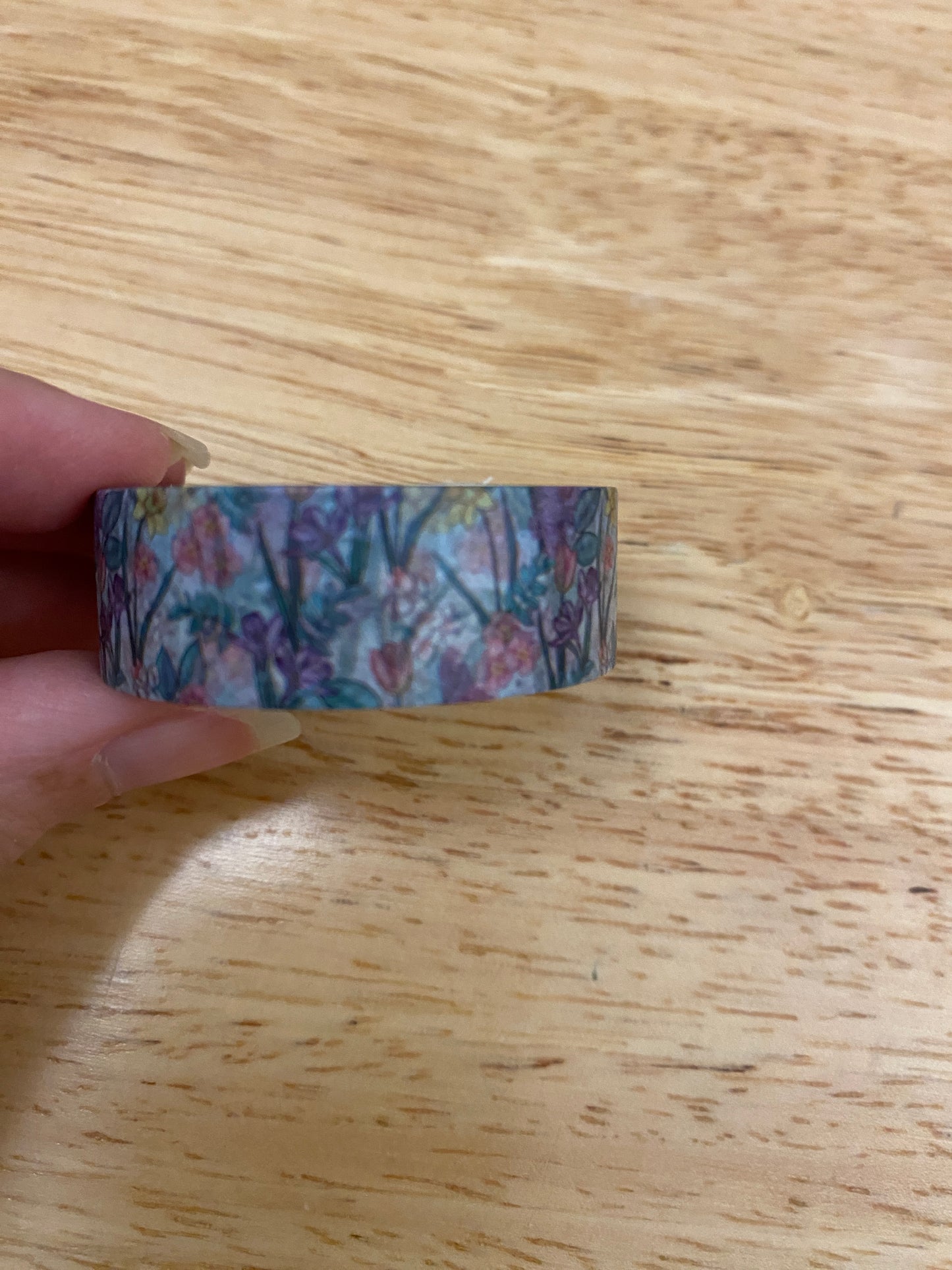 Big Roll of Grassy Wild Flowers Washi Tape, Flowers Washi Tape roll, Decorative Adhesive Masking Tapes, Floral Washi tape