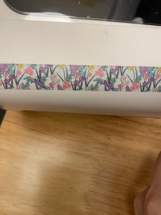 Big Roll of Grassy Wild Flowers Washi Tape, Flowers Washi Tape roll, Decorative Adhesive Masking Tapes, Floral Washi tape