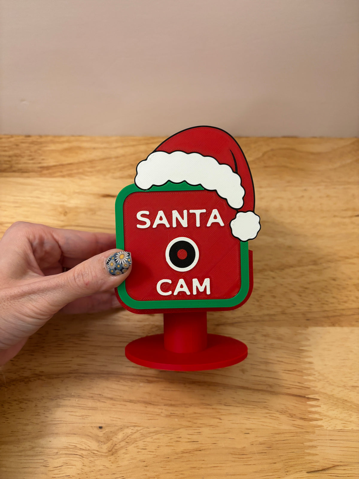5" Santa Cam toy, Cute Santa Camera Toy, fake camera