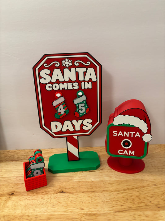 Countdown to Santa Coming and A Santa Cam toy Bundle