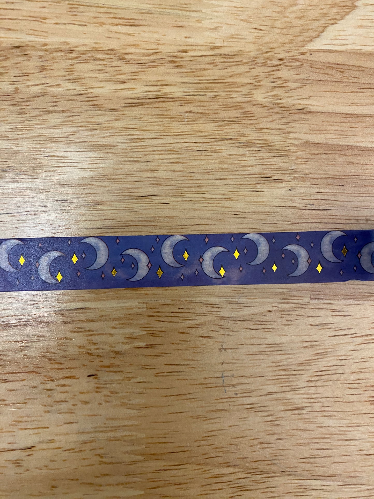 Gold Foil Moon and Stars Washi Tape Big Roll