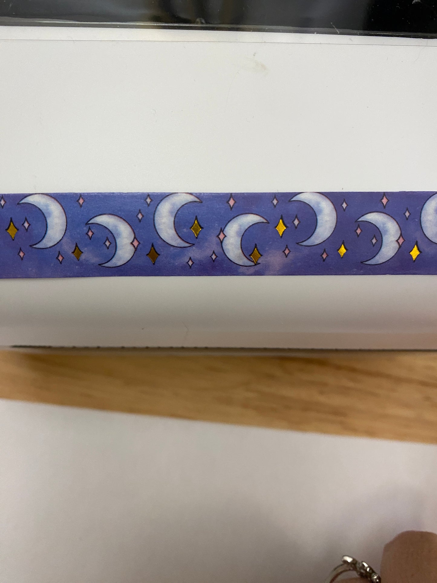 Gold Foil Moon and Stars Washi Tape Big Roll
