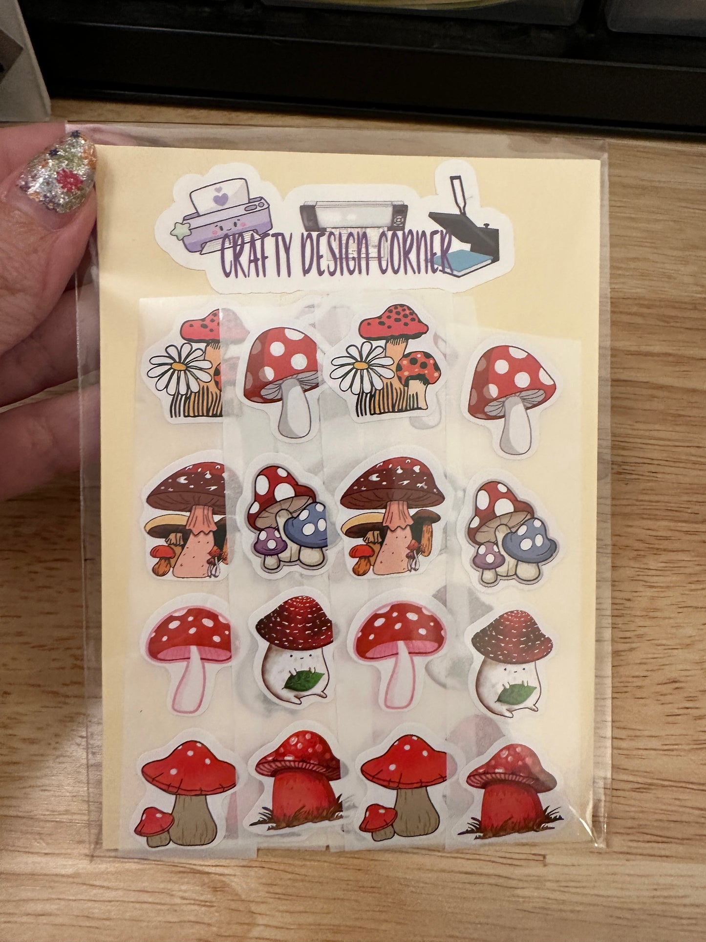 40 pieces Mushroom Sticker Pack