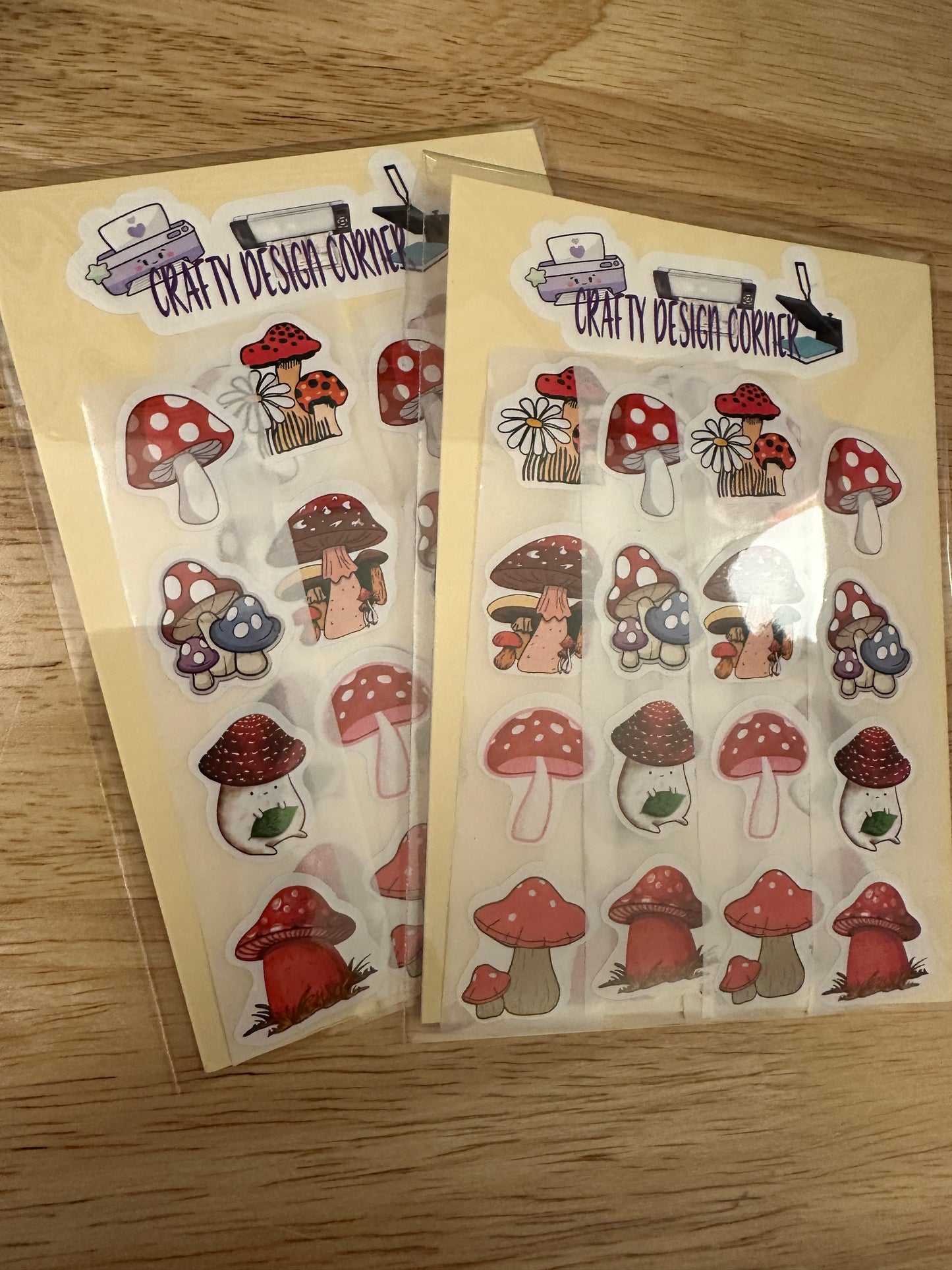 40 pieces Mushroom Sticker Pack