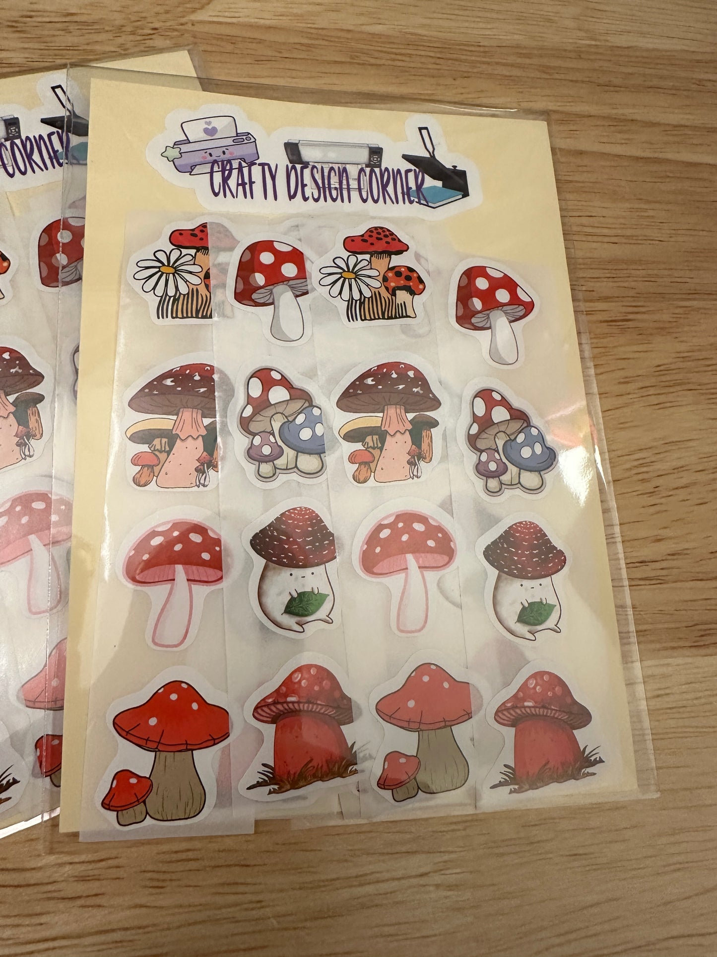 40 pieces Mushroom Sticker Pack