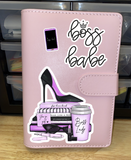 Boss Babe Binder, Cash Envelops and Calculator, Budget Binder with 4 Cash Envelops, Shopping Budget Binder, Budget Binder, A6 Binder
