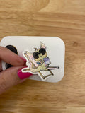 Set of two stickers sunglasses and a dragon with sunglasses, dragon sticker, sunglasses dragon stickers