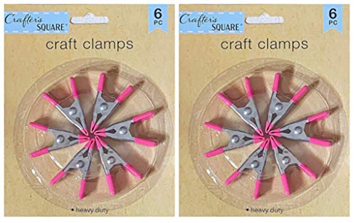 Crafter's Square Craft Claps 2 inch Heavy Duty Spring Clamps - 12 pc Set
