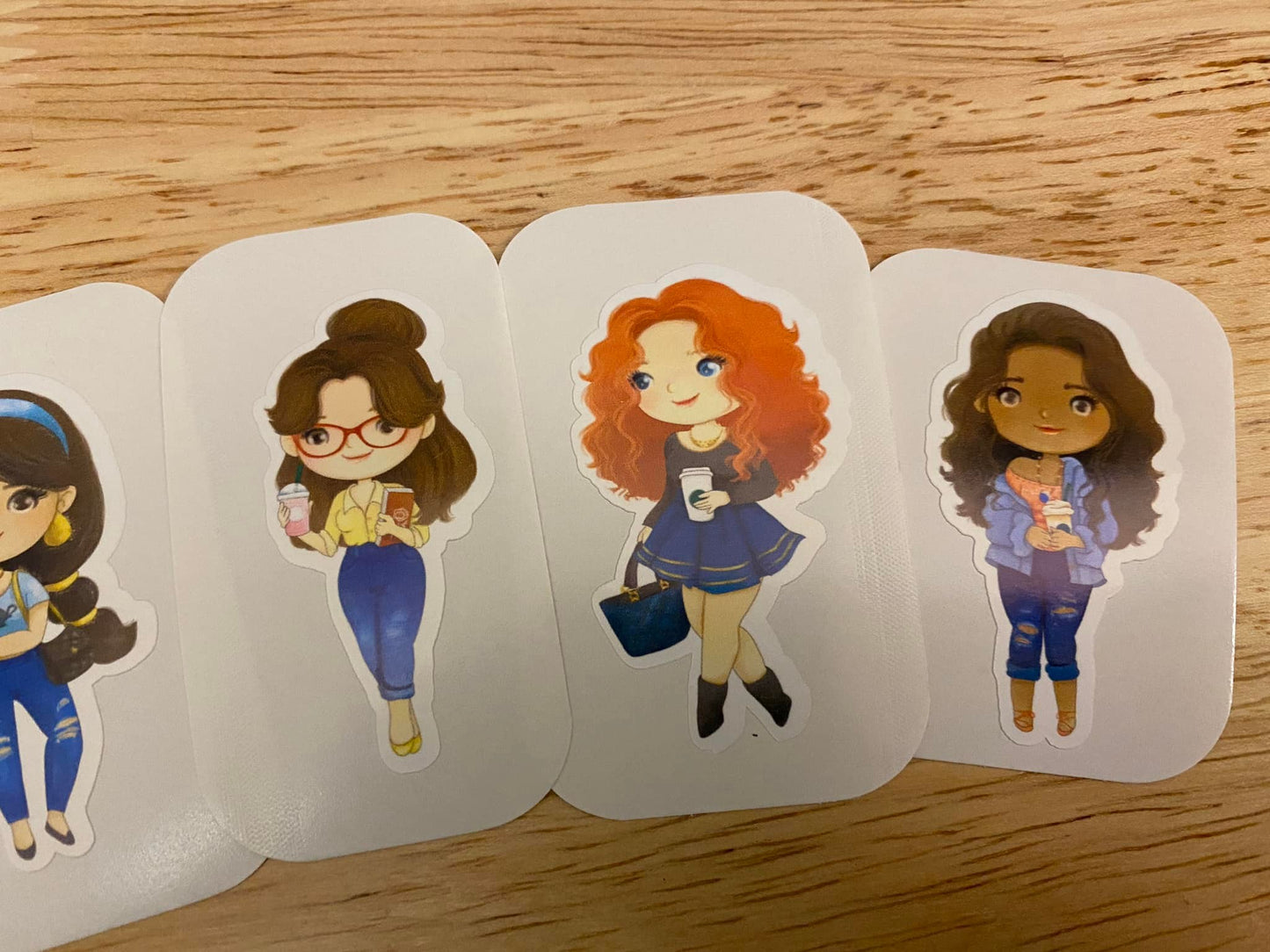 Cute Coffee Princesses Sticker Pack