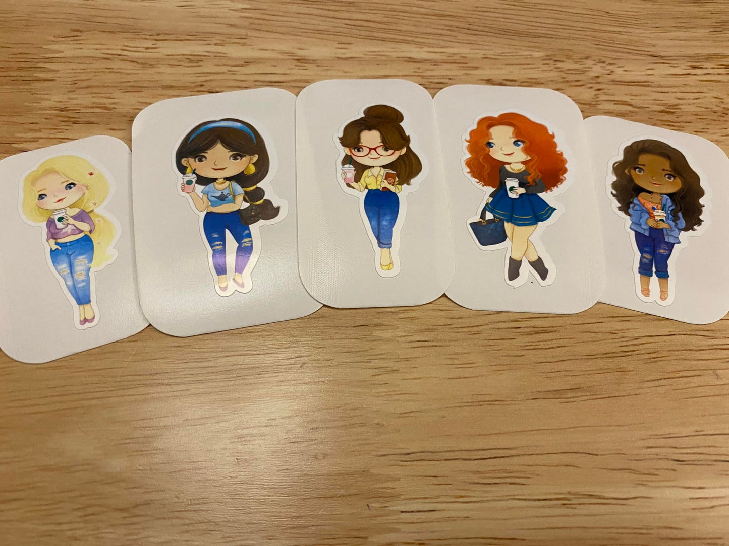 Cute Princess Coffee Sticker Pack