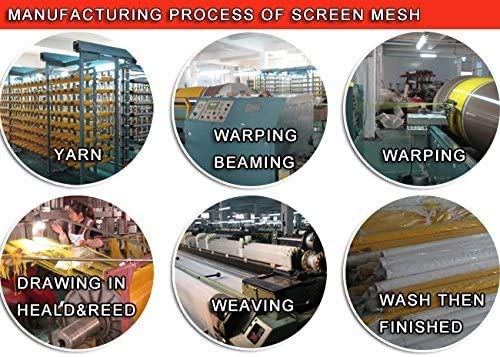 3 Yards 1.27 Meters Silk Screen Printing Fabric Mesh Screen Printing Mesh Wide High Tension Mesh Making Ink Supplies 110 Mesh（43T）