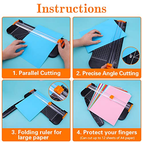 Famomatk 23PCS Weeding Tools for Vinyl, Craft Weeding Tools Set with 12Inch Paper Cutter and Trimmer for Scrapbooking,Silhouettes