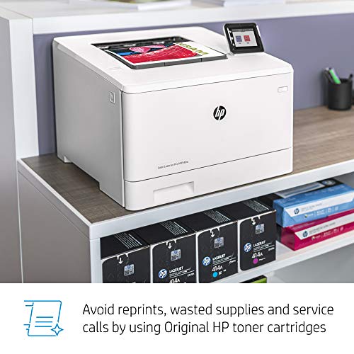 HP Color LaserJet Pro M454dw Printer (W1Y45A) ,White