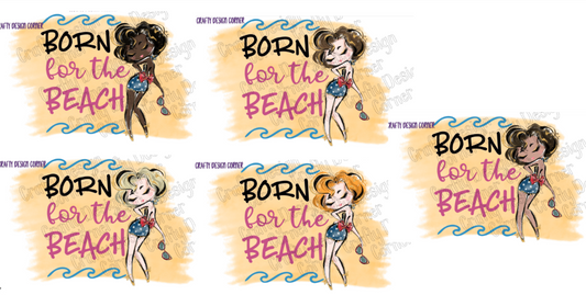 Bundle of All 5 Born for the Beach PNG/JPeg Download