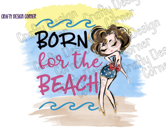 Burnette Born for the Beach Rainbow PNG/JPeg Download
