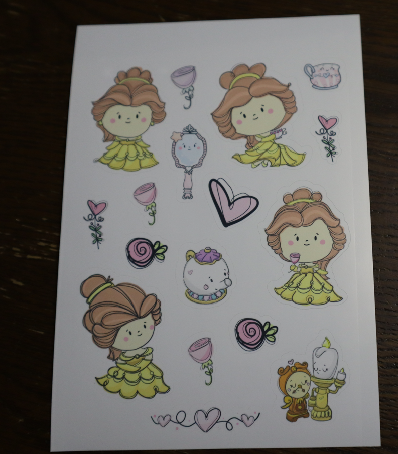 Sheet of Princess Stickers