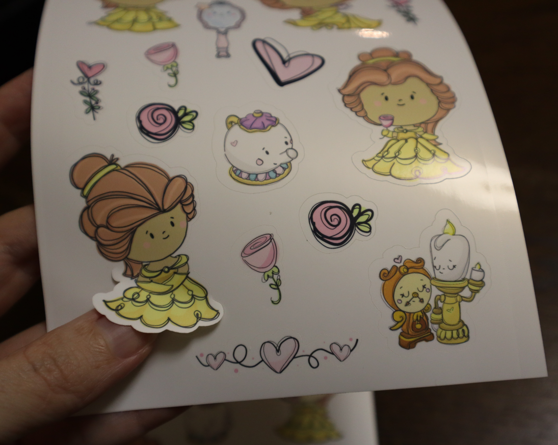 Sheet of Princess Stickers