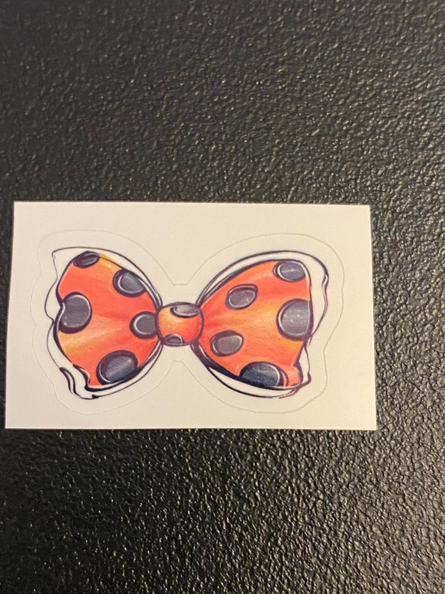 Cute LadyBug Bow Sticker