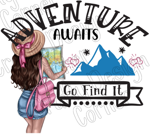Burnette Adventure Awaits Go Find it PNG/JPeg Download