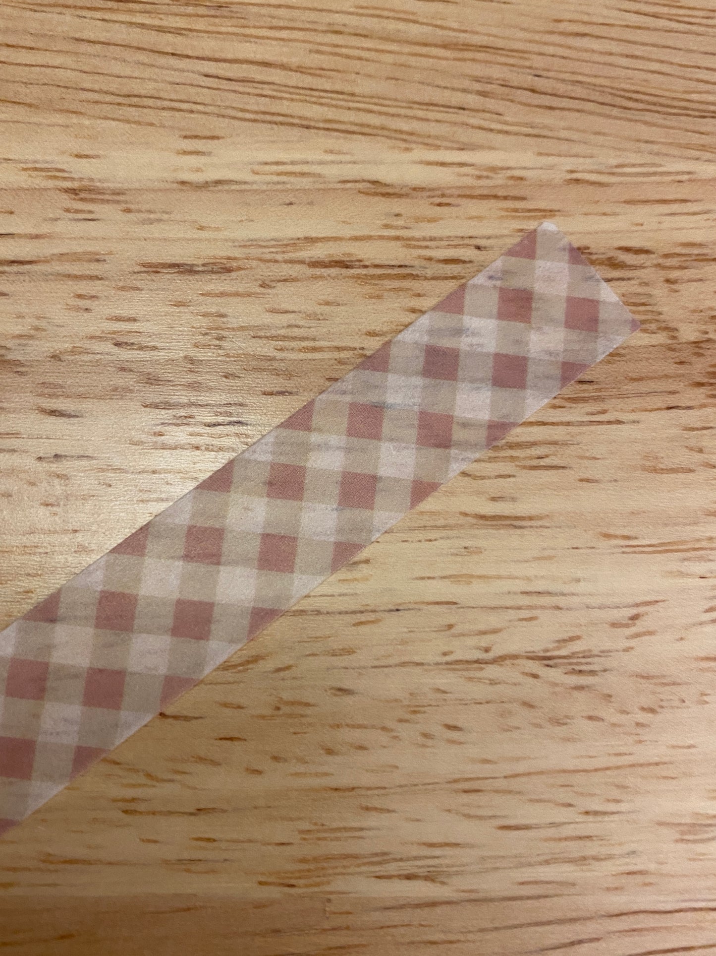 Big Roll of Pink Rose Gold Looking Grid Lattice Washi Tape