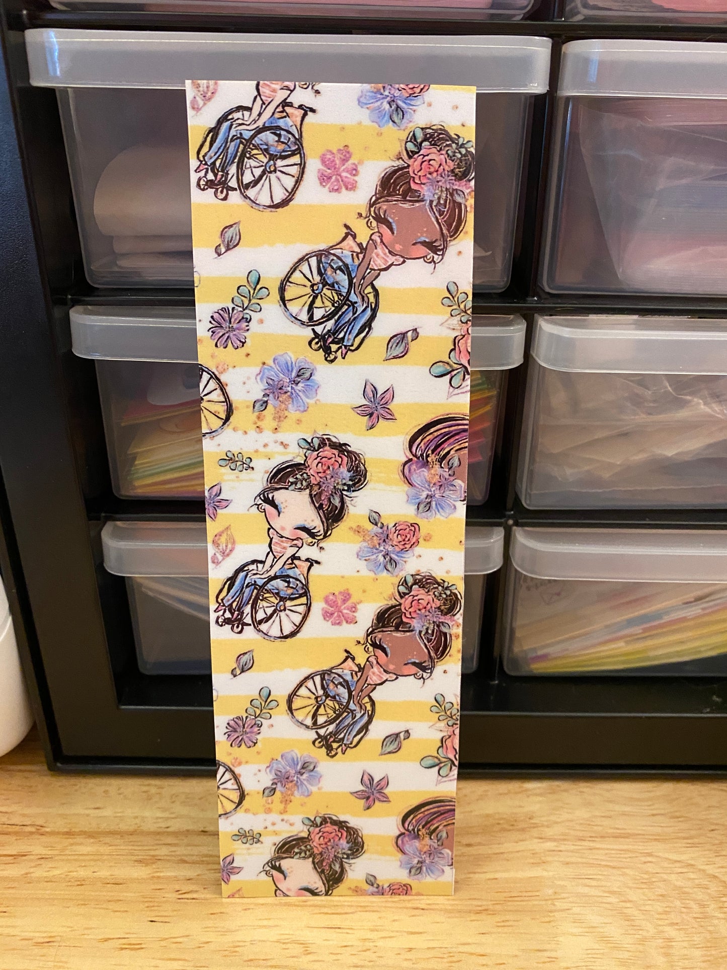 Double Sided Girls in Wheelchair Bookmark