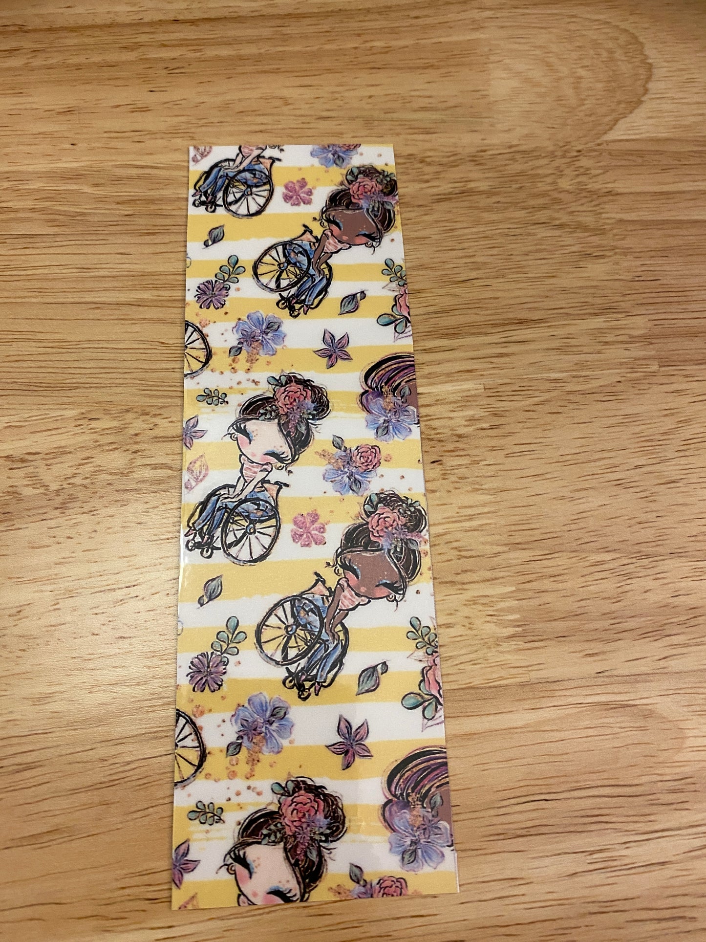 Double Sided Girls in Wheelchair Bookmark