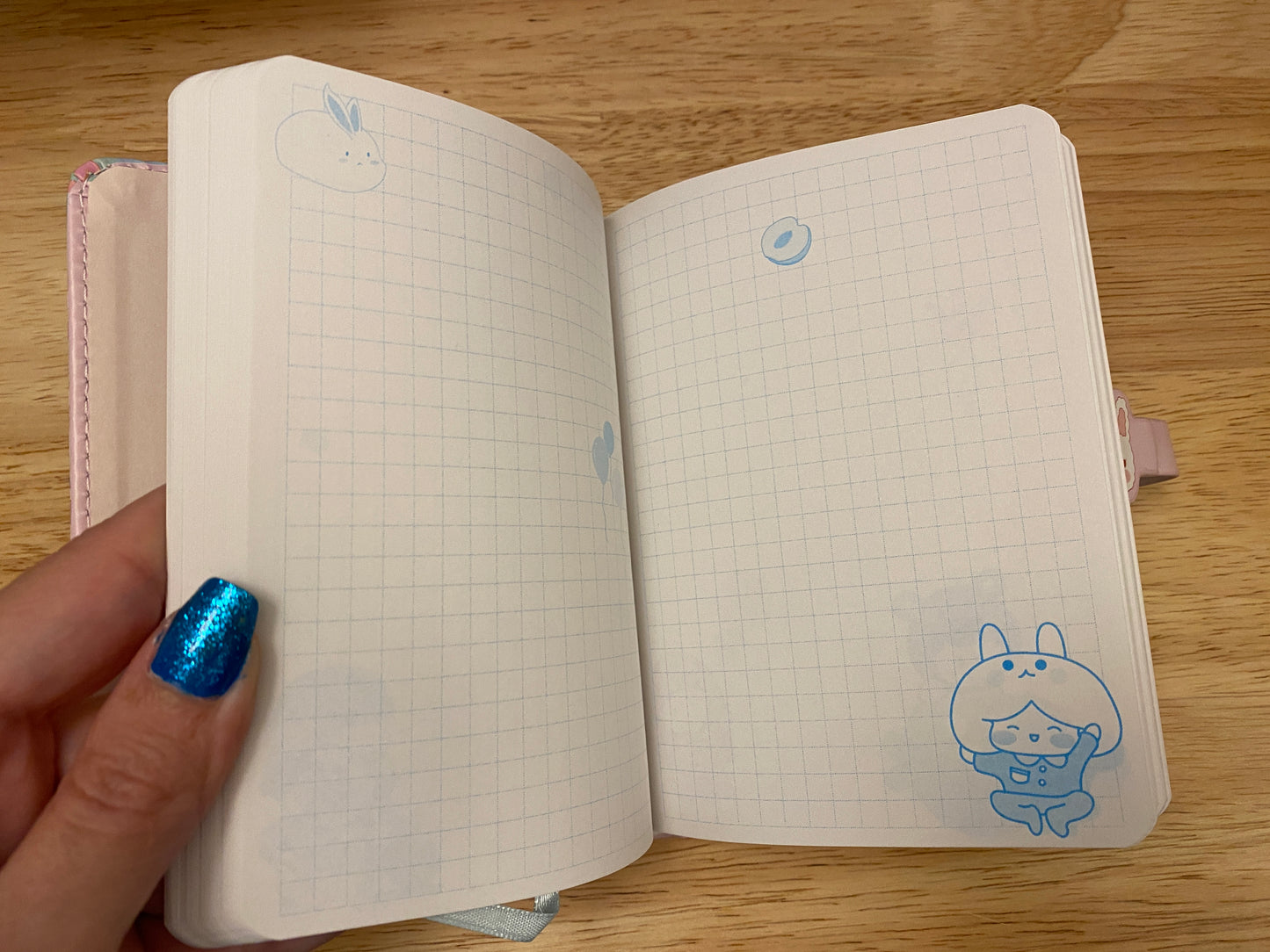 Cute Girl with Bunny Notebook Journal