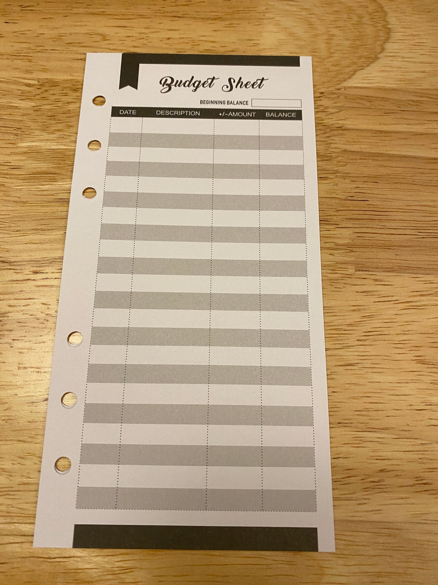 Monthly Budgeting Sheets