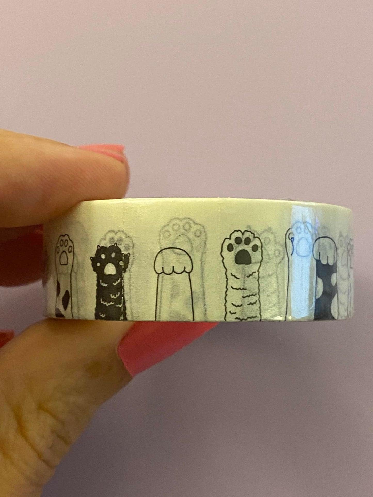 Big Roll of Cat Paws Washi Tape