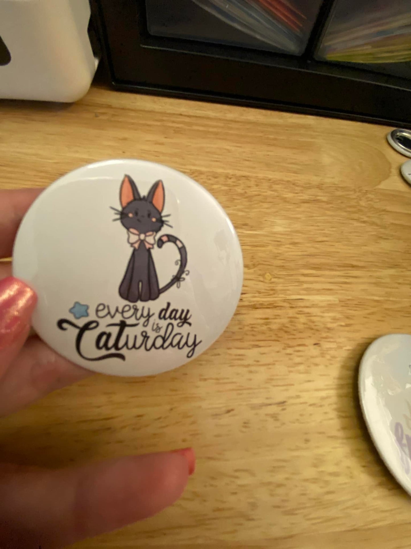 2.25" Button Pins & 1.25" Button Every Day is Caturday Pin