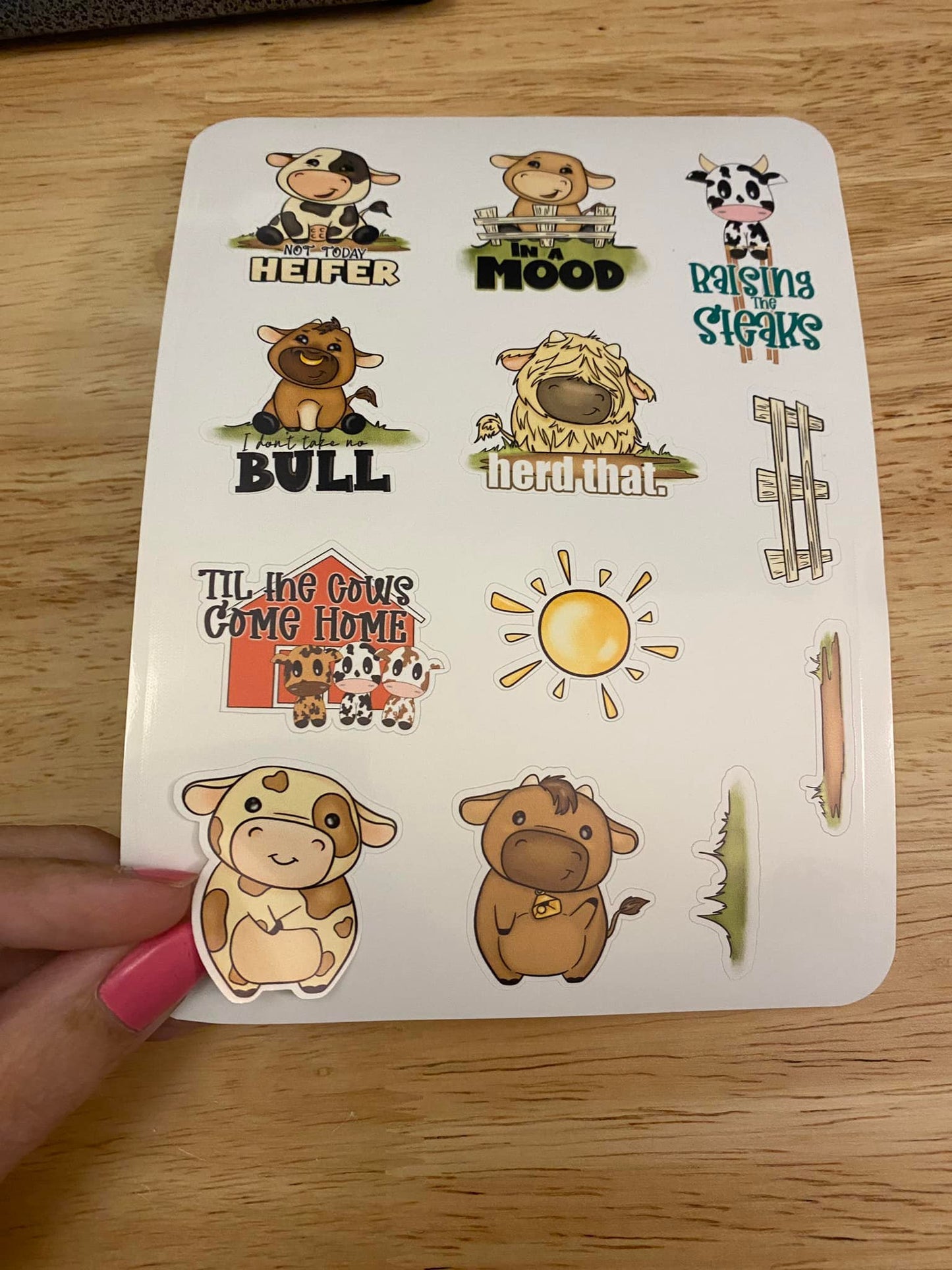 Cute Farm Animals Sticker Pack