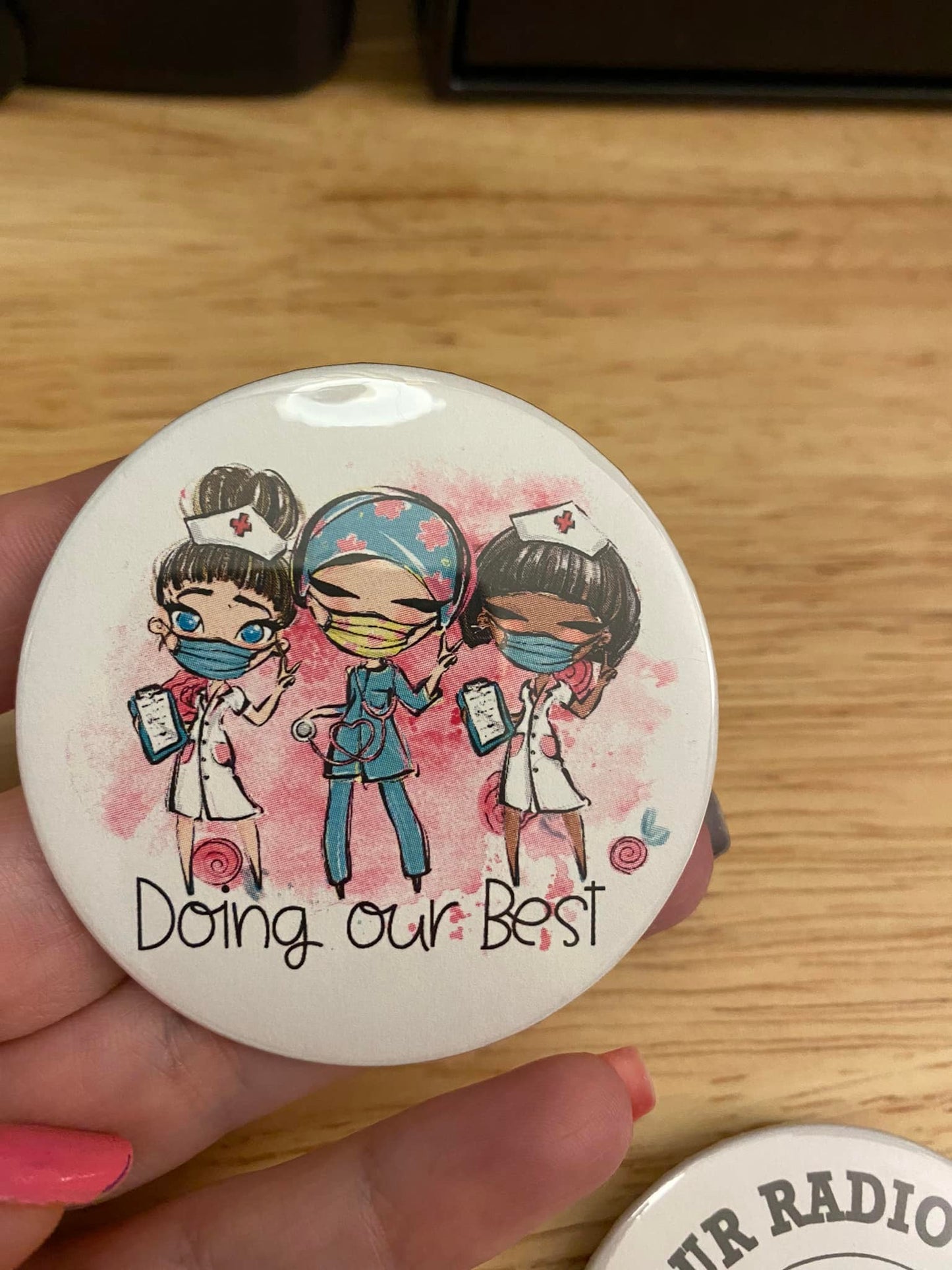 Doing Our Best 1.25" / 2.25" Button Pin