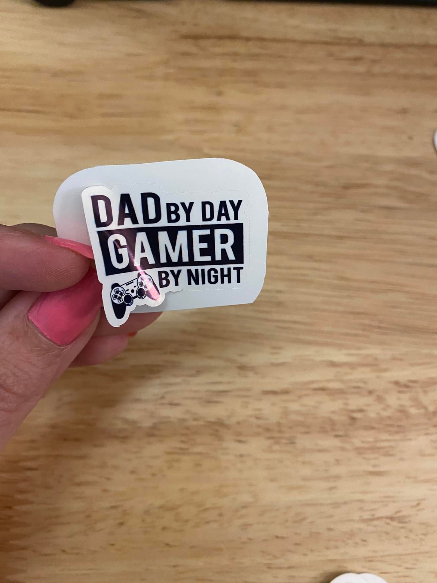 Dad by Day Gamer by Night Sticker