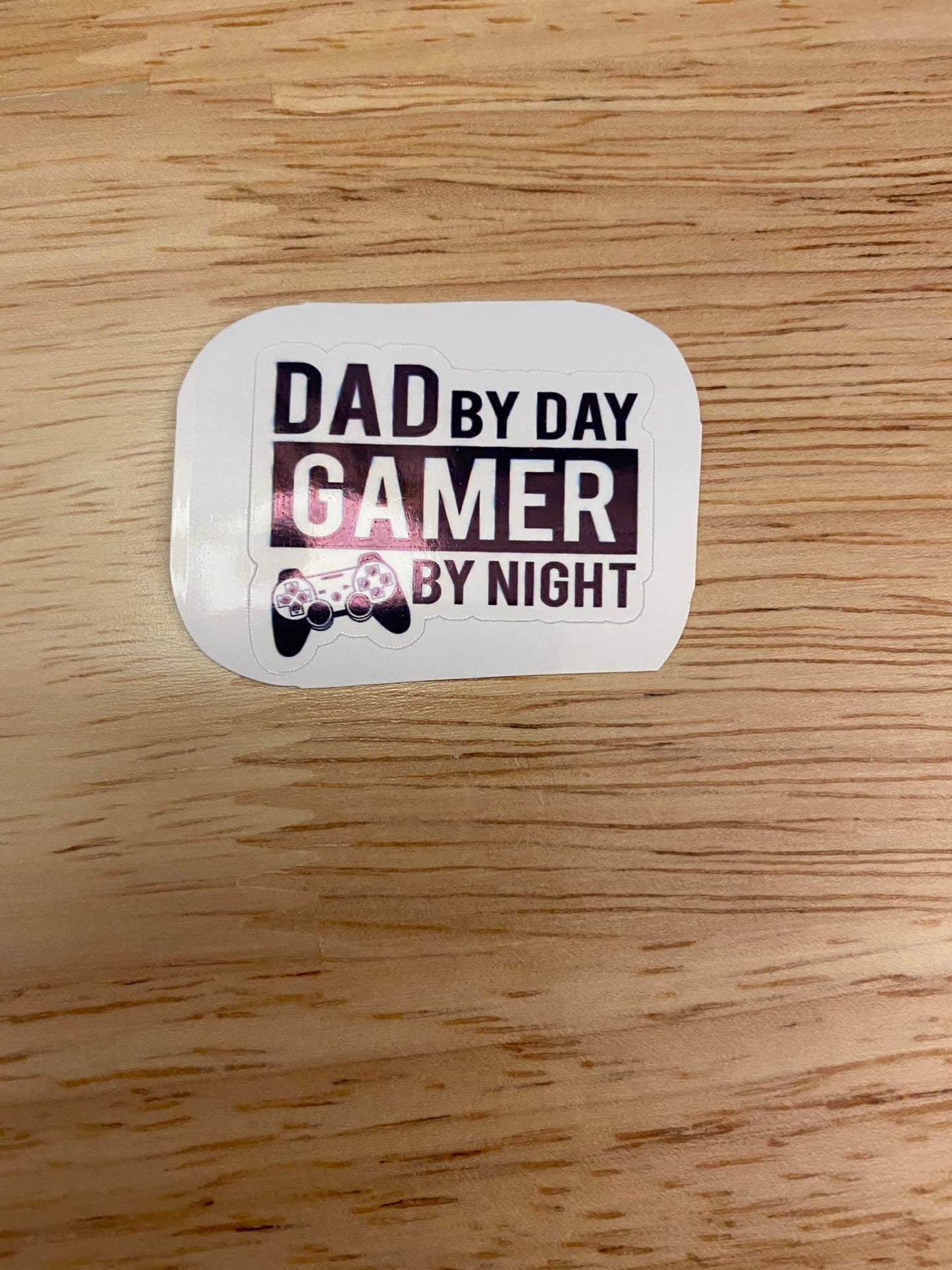 Dad by Day Gamer by Night Sticker