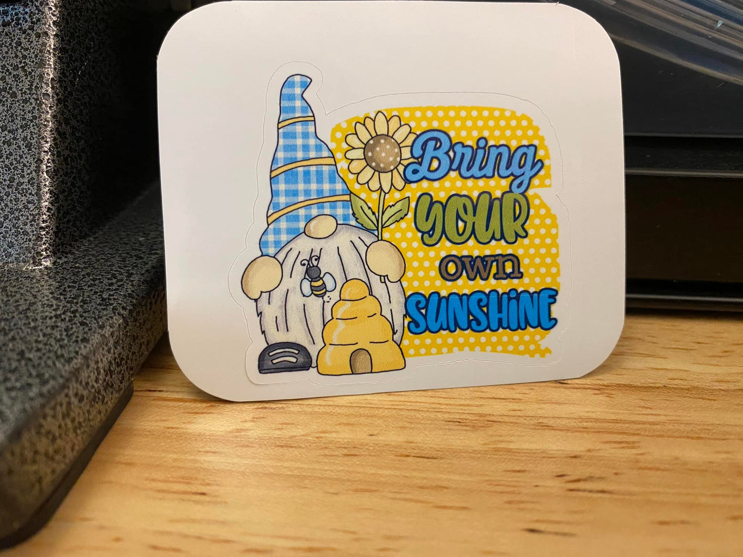 Gnome Bring your own Sunshine Sticker