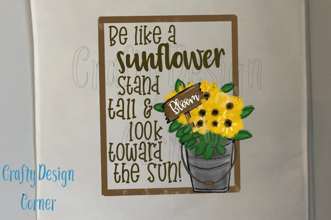 Be like a sunflower stand tall and look toward the sun! Tote Bag