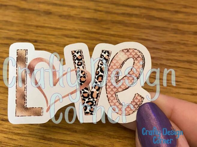 Holographic Love Sticker