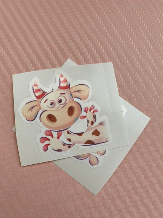 Cute Pink Giraffe Monster Sticker