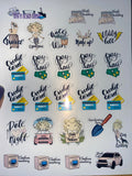 Budget Planner Sheet of Monthly Planner Stickers