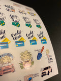 Budget Planner Sheet of Monthly Planner Stickers