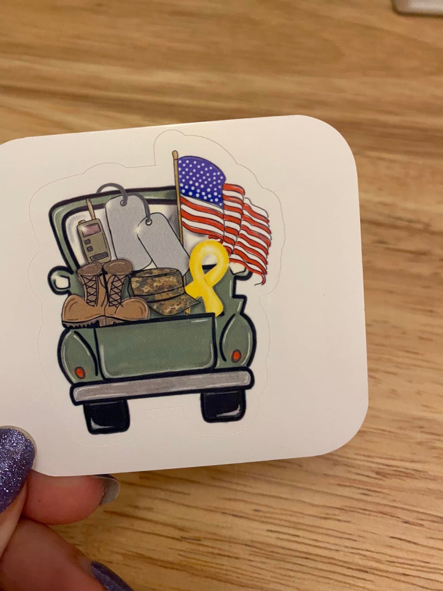 Military Truck with Flag and ABU STICKER, Military Boots sticker, Laptop sticker, Airforce sticker, military sticker, ABU