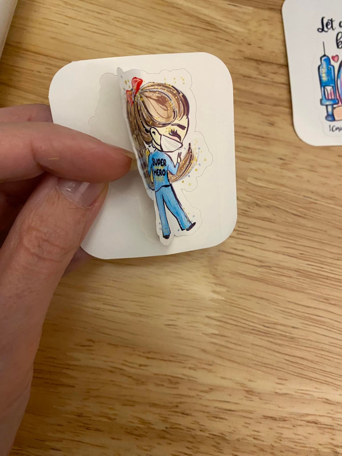 Medical Super Hero Sticker